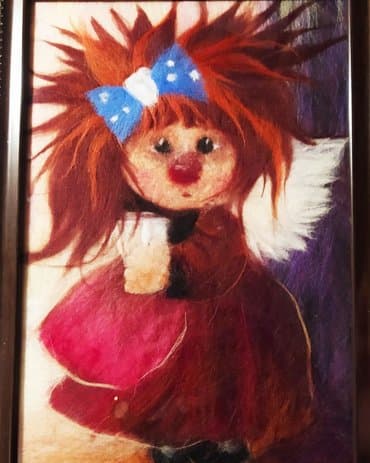 Освещение: Картины шерстью, ручная работа Форматы А4 Розы формат А3 В нашем — 6