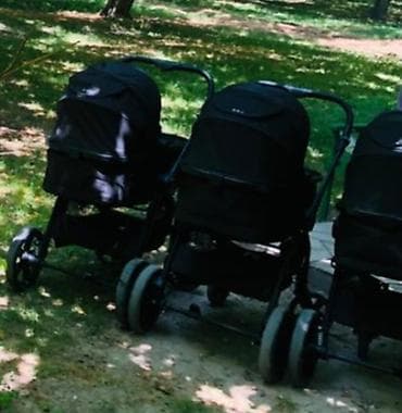 подножка к коляске: Коляска, цвет - Черный, Б/у — 2