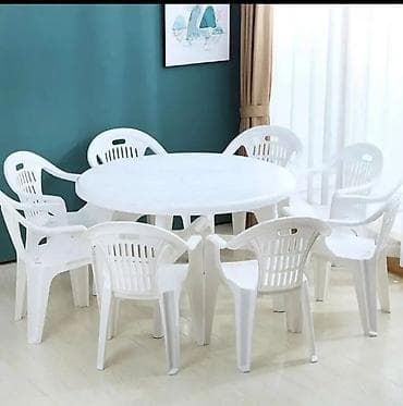 столл: Комплект садовой мебели, Стулья, Пластик — 2