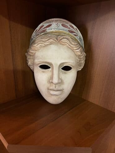 статуя: Настоящий очень старый сувенир с Греции сделан из глины — 4