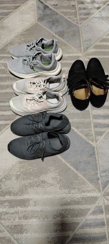 ecco 42: Оптом 4 пар обуви, кроссовки и итальянские туфли оригинал. Размер — 4