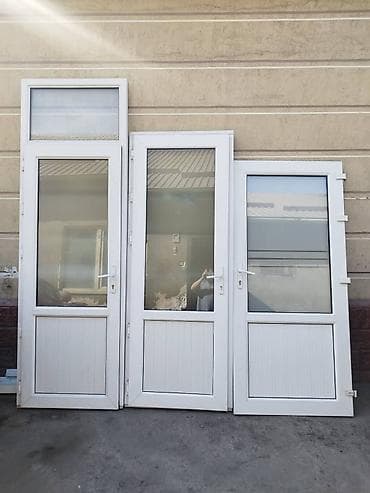 стекло в межкомнатную дверь: ПВХ двери со стеклопакетами (комплект из 3 полотен) Описание: - — 1