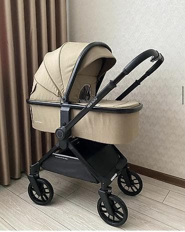 Коляски: Коляска, Другой бренд, цвет - Коричневый, Б/у, Бесплатная доставка — 1