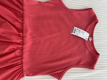 Личные вещи: Платье Uniqlo, размер M, цвет кораллово‑красный. - Модель: без — 3