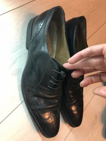 Мужская обувь: Мужские туфли, 43, Б/у, цвет - Коричневый, Самовывоз — 1