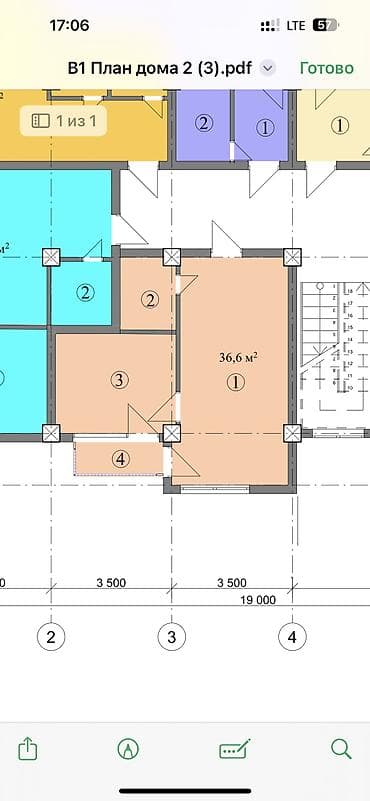 восточный парк: 1 комната, 37 м², 1 этаж, Готовая ПСО (под самоотделку) — 3