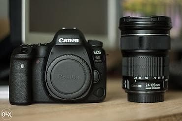 канон 6д: Canon EOS 6D Mark II + объектив Canon EF 24–105mm (с стабилизацией — 1