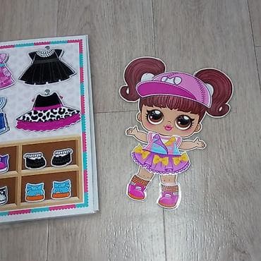 огромные плюшевые игрушки: Игры на липучках 
Альбом -одевашка на липучках "Модницы Лол" — 3
