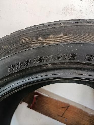 Шиналар 225 / 50 / R 16, Жай, Колдонулган, Комплект, Жеңил унаалар, Жапония, DUNLOP — 3