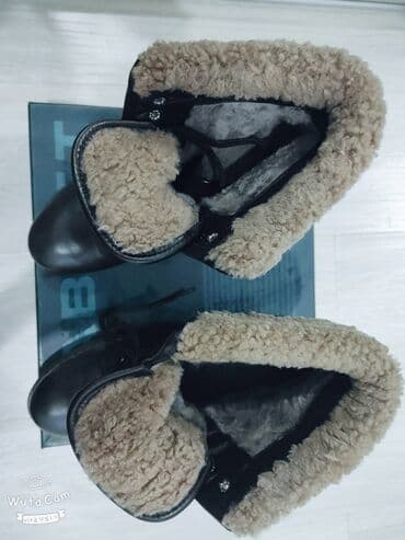 сапоги зимние женские натуральная кожа натуральный мех распродажа: Зимние ботильоны Турция. 39 размер Натуральная кожа Натуральный — 2