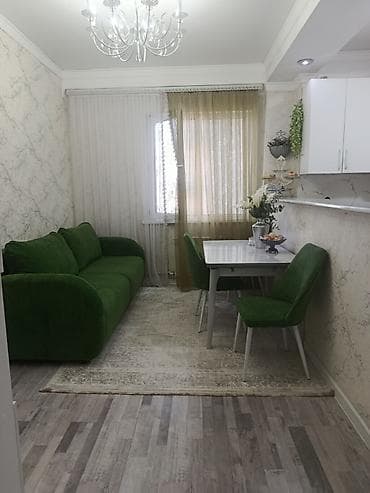 2 комнаты, 68 м², Аламедин-1 мкр Элитка, 6 этаж, Евроремонт