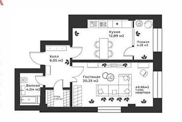 2 комнаты, 50 м², Восток-5 мкр Элитка, 9 этаж, Дизайнерский ремонт