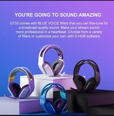 наушник игровой: Накладные, Logitech, Новый, Беспроводные (Bluetooth), Геймерские — 4