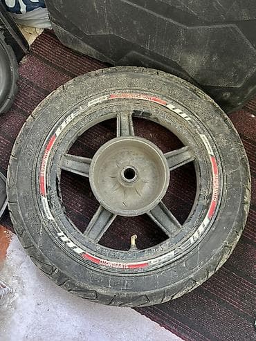 трёхколёсные мопеды: Колеса в сборе R <13, Лето, Б/у, 1 шт, Литые — 2