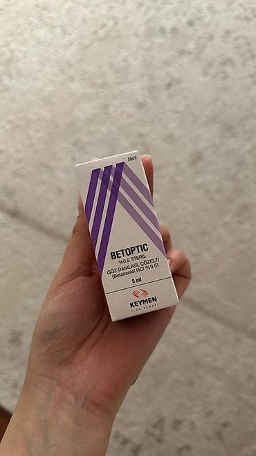 Көз айнектер: BETOPTIC — стерильные глазные капли, раствор (Betaksolol HCl 0,5%) — 1