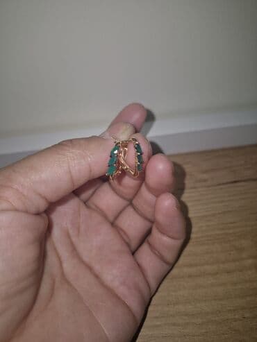 свадебное очень красивое платье: Серьги, Проба 585, Агат, Женские, Б/у — 4