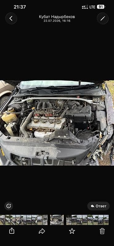 Toyota виндом (примерно 2003 седан, черный цвет, левый руль — 7