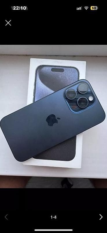 ipone 14 pro: IPhone 15 Pro, Blue Titanium, Коробка — 1