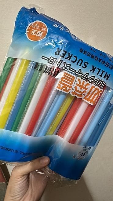 Для кафе, ресторанов: Набор одноразовых трубочек для напитков (MILK SUCKER) - Материал: ПП — 3