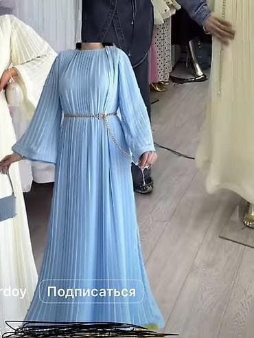 шорты длинные: Повседневное платье, Длинная модель, Шифон, Стандарт — 1