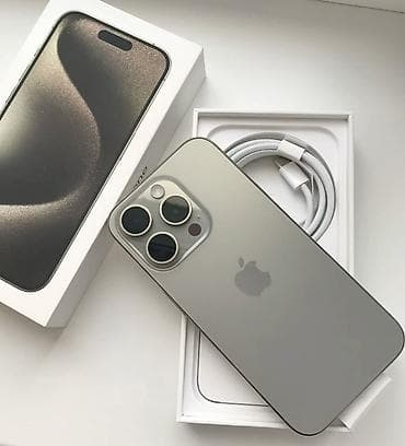 IPhone 15 Pro Max, Б/у, 256 ГБ, Space Gray, Коробка, 87 %