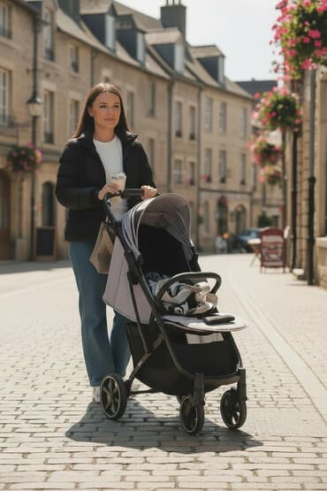 прогулочные коляски cam: Коляска, цвет - Серебристый, Б/у — 1