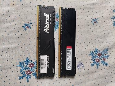 Оперативная память (RAM): Оперативная память, Новый, Kingston Fury, 16 ГБ, DDR4, 3200 МГц, Для ПК — 2