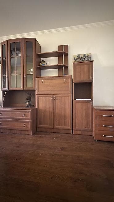 Гарнитуры для зала: Гарнитур для зала, Б/у, Комод, Тумба под ТВ, Шкаф, ДСП, Самовывоз, Платная доставка, цвет - Коричневый — 8