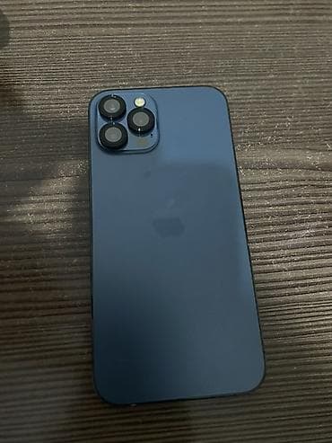 ipad iphone: IPhone 12 Pro Max, Б/у, 256 ГБ, Pacific Blue, Защитное стекло, Чехол, 81 % — 3