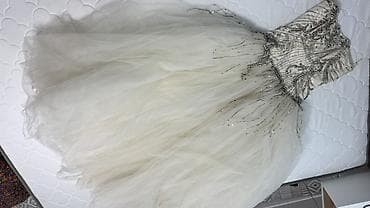 мероприятия: Пышное вечернее/свадебное платье принцесса - Цвет: айвори (молочный) — 1