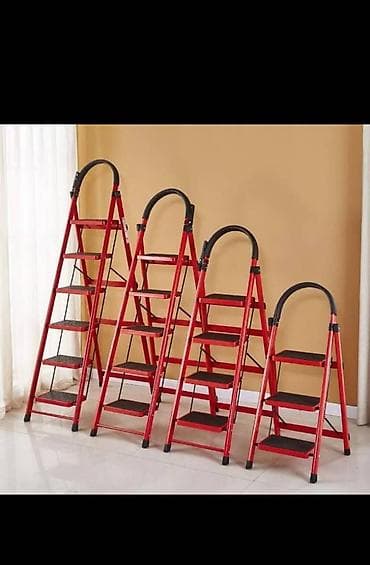 Металлопрокат: Складная стремянка-лестница, Материал: Металл, Новый, Для дома, Высота: До 2 м — 4