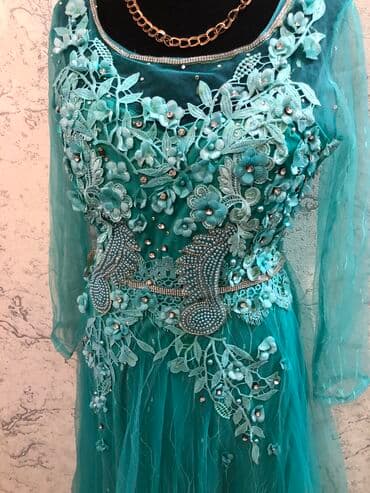 прокат карнавальных костюмов в бишкеке бишкек: Вечернее платье, Длинная модель, С рукавами, Стразы, XS, S, M — 19