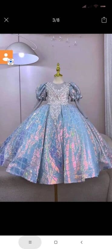 детские пышные платья на прокат: Детское платье, цвет - Белый — 10