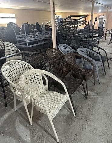 Шкафы: Комплект садовой мебели, Стол, Ротанг — 7