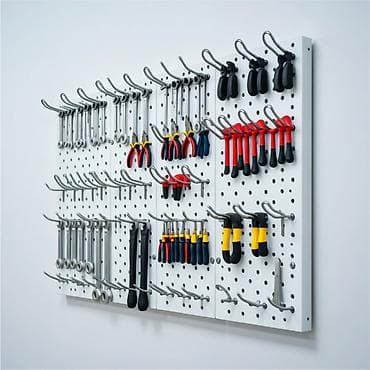 турба железа: Панель перфорированная, настенная, для магазина и склада — 2