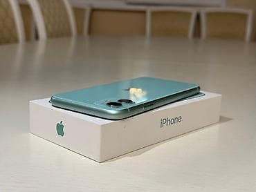 IPhone 11, Б/у, 128 ГБ, Голубой, Коробка, 72 %