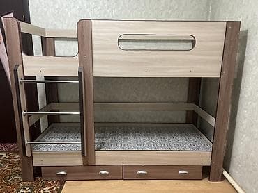мебель кредит: Двухъярусная кровать с ящиками для хранения. - Верхний ярус с — 1