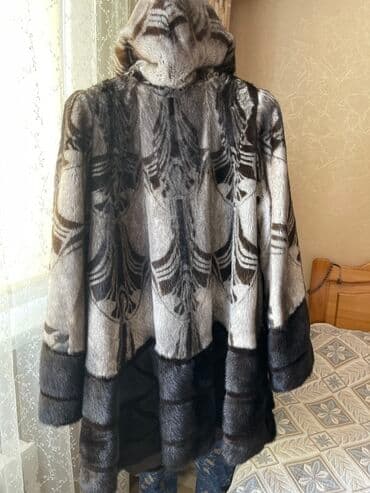 толстовки с мехом: Норковая шуба с капюшоном - Натуральная норка, комбинированная — 2