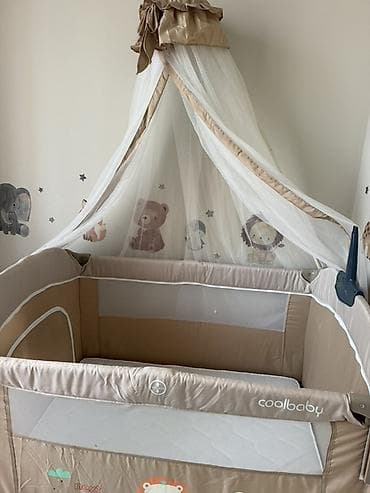 лего кран: Детская кроватка-манеж Coolbaby с комплектом аксессуаров Новая — 4