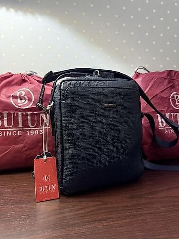 Сумки: Классическая сумка, Butun, Материал: Натуральная кожа, Застежка на молнии, Мужские — 2
