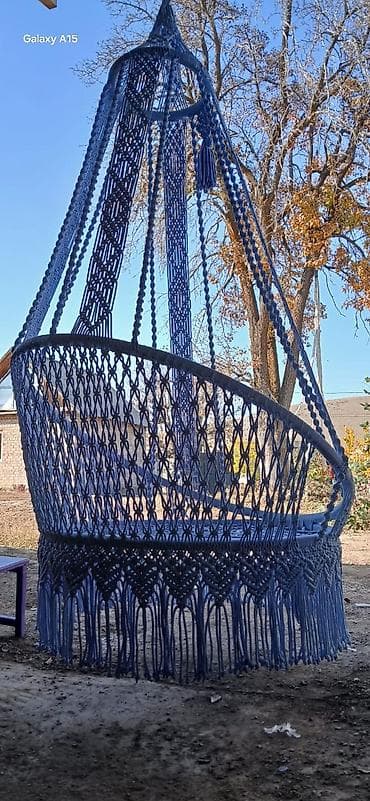 Тушкагаздар: Асма кресло, түсү - Көгүлтүр — 2