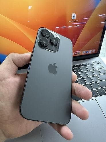 IPhone 14 Pro, Б/у, 256 ГБ, Черный, Защитное стекло, Чехол, 95 %