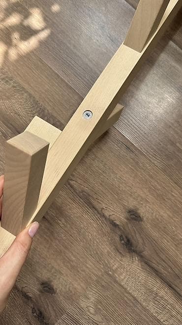 Новая! Настенная вешалка IKEA - Материал: массив дерева (светлый — 2