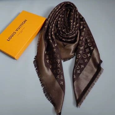 шарф louis vuitton: Шарф, Новый, Женские, цвет - Коричневый — 4