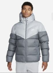 спортивное оборудование: Мужская куртка, M, Nike, Новый, цвет - Серый, Самовывоз, Платная доставка — 1