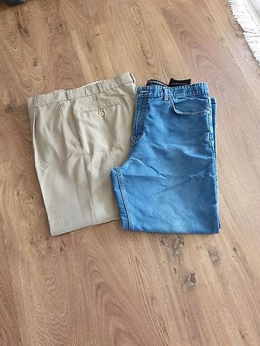 спорт брюки: Брюки джинсы мужские, разм 50 почти новые — 1