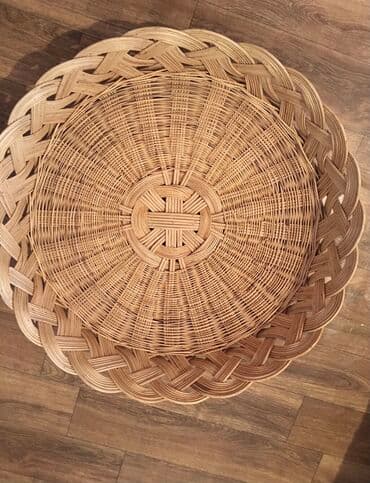 корзина для себета: Плетёные корзины 3 шт 
Диаметр 60см — 1