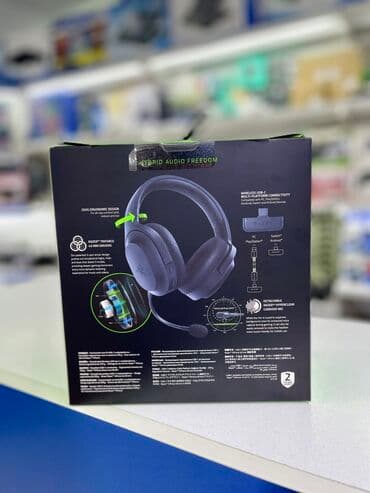 переходник разветвитель для наушников razer: Толук габариттүү, Razer, Жаңы, Электр зымсыз (Bluetooth), Оюн үчүн — 2