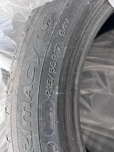 лоро: Шины 215 / 55 / R 17, Лето, Б/у, Комплект, Легковые, Франция, Michelin — 4