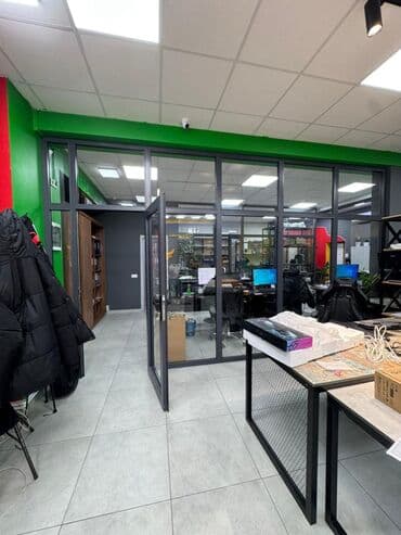 снять дом на панораме: Ижарага берем Офистик, 100 кв. м, Турак комплексинде, Тоолор көрүнүп турат, 1-катар, Жабдуулары менен — 7